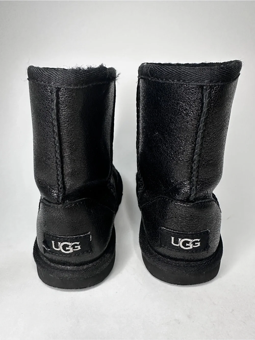 UGG Classic II Metallic Sparkle Black Toddler Boots size 12 EU 30